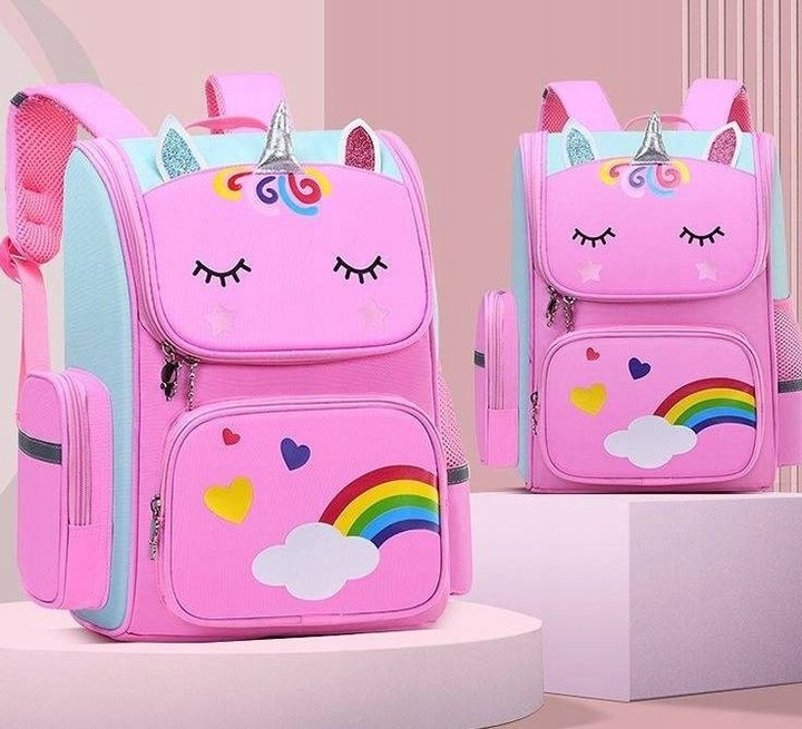 JEDNOROŻEC TORNISTER PLECAK SZKOLNY ZESTAW PIÓRNIK