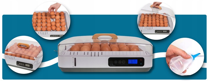 Inkubator Automatyczny do wylęgu 35 jaj Wylęgarka Klujnik do wylęgu Drobiu