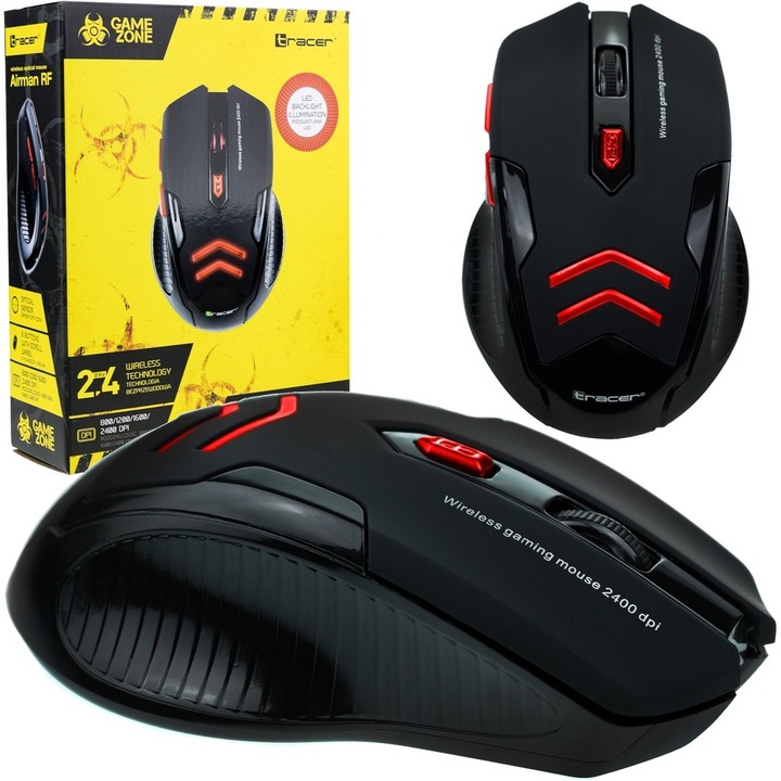 Mysz bezprzewodowa Gamezone Airman RF NANO Gaming + podkładka
