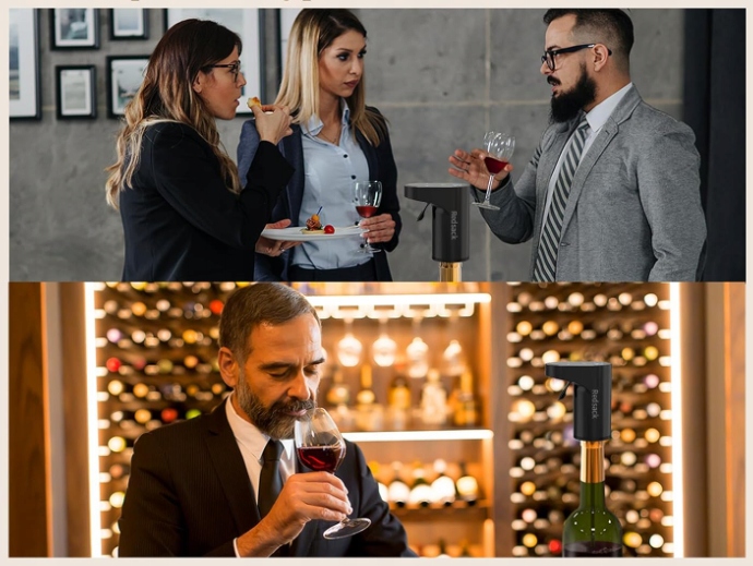 DOZOWNIK NALEWAK DO ALKOHOLU WINA WHISKEY ELEKTRYCZNY AUTOMATYCZNY AERATOR