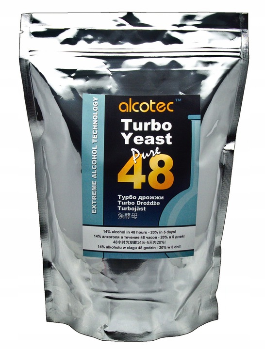 ALCOTEC 48 TURBO PURE 1,35kg paczka zamiast 10 małych drożdże gorzelnicze