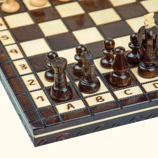 SZACHY DREWNIANE KLASYCZNE DRUKOWANE 31x31