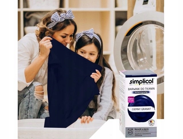 Simplicol Barwnik Granatowy do Ubrań Tkanin Granat
