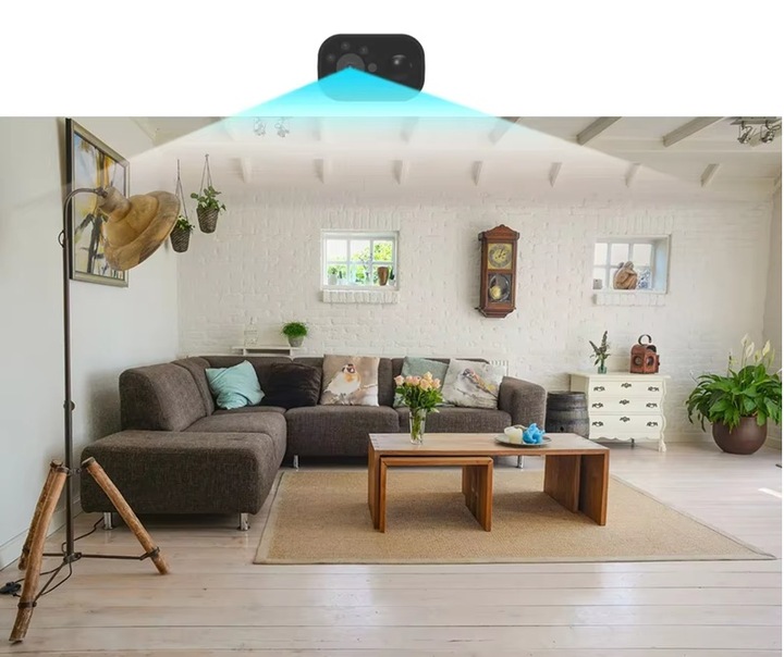 Mini kamera zewnętrzna wifi zdalny podgląd podczerwień 7 dni