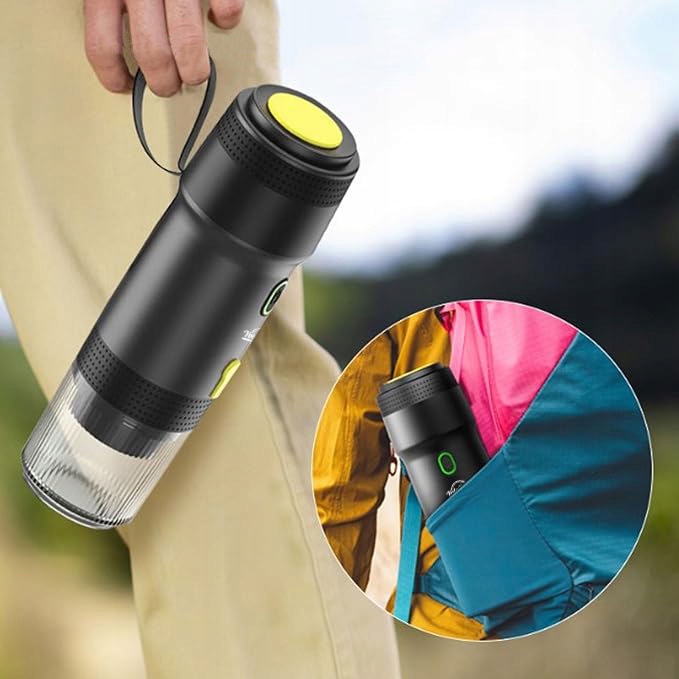 PRZENOŚNY EKSPRES DO KAWY 125W 3W1 Turystyczny Bezprzewodowy