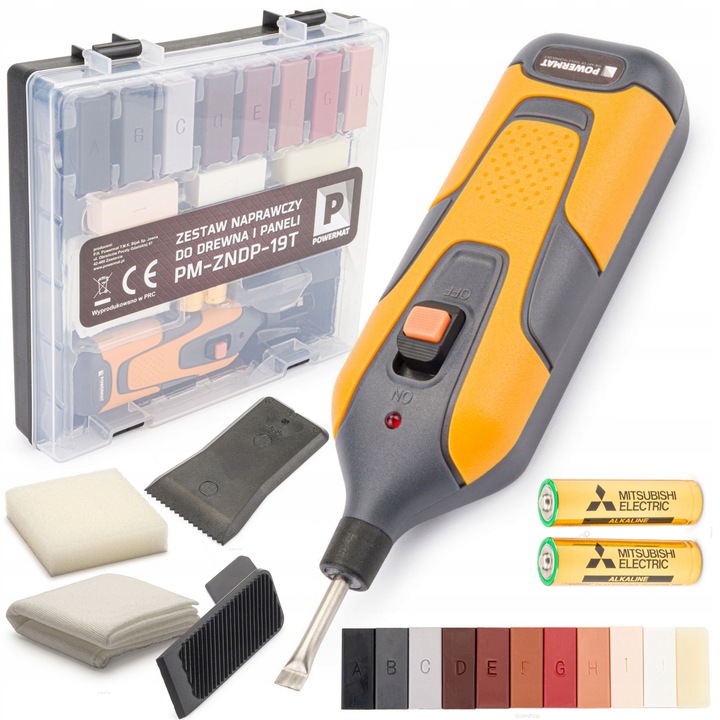 ZESTAW DO NAPRAWY PANELI MEBLI WOSK NAPRAWCZY 18 SZTUK WALIZKA