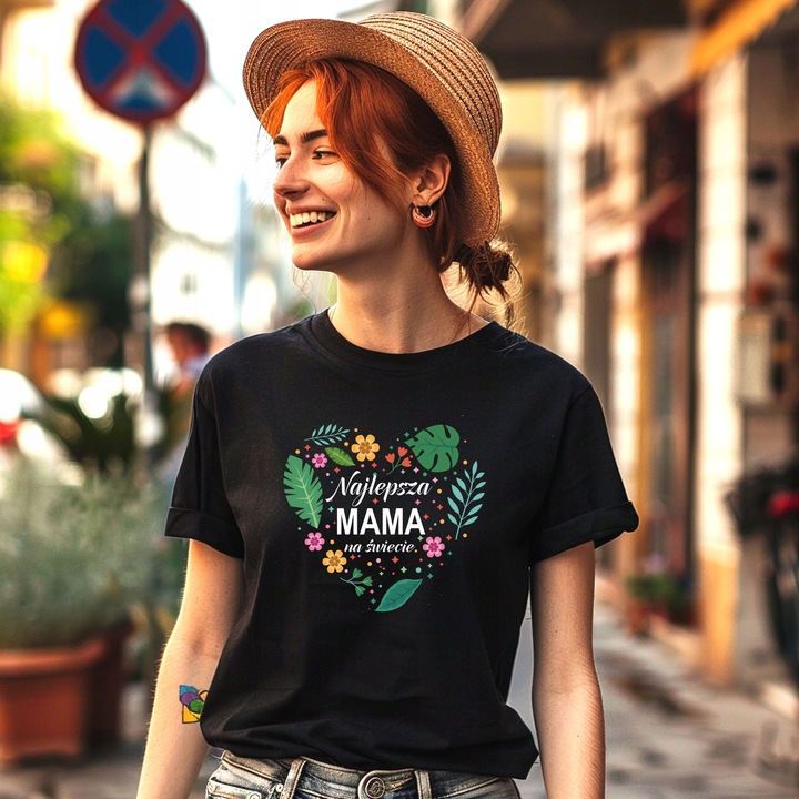 Prezent dla Mamy Koszulka na Urodziny Dzień Matki Święta Najlepsza Mama L