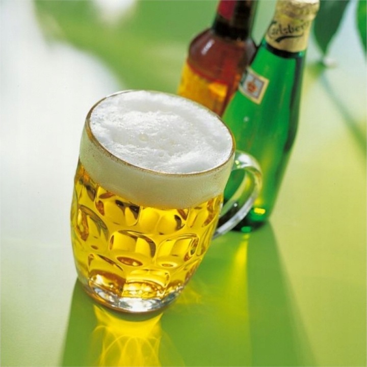 KUFLE DO PIWA 540 ML Z UCHEM SZKLANY KUFEL WYSOKI ZESTAW 6 SZTUK