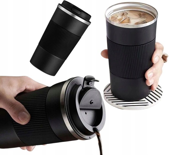 Kubek termiczny butelka termos na kawę ANTYPOŚLIZGOWY HERBATA napój 510ML