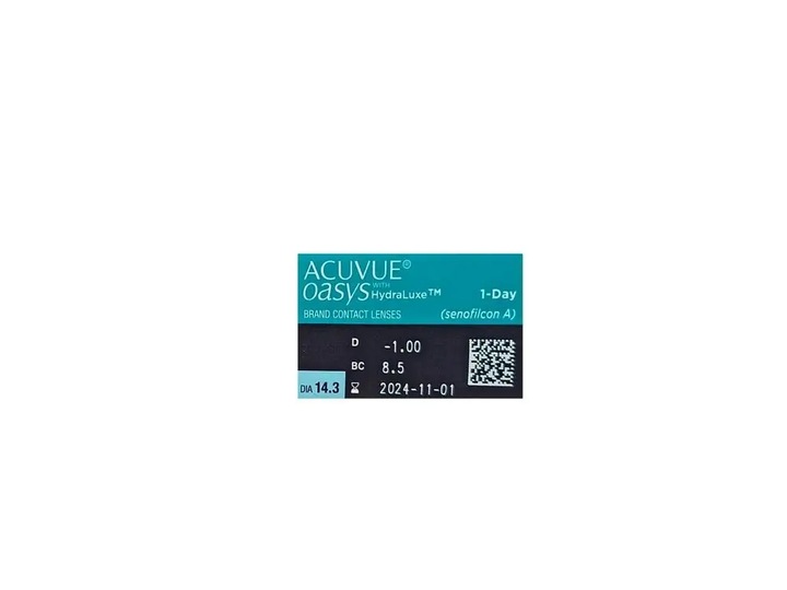 Soczewki ACUVUE OASYS 1-DAY 30 SZT 8,5 moc -3,00