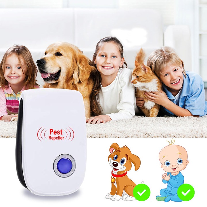 4 x WTYCZKA-ULTRADŹWIĘKOWY ODSTRASZACZ Szkodników, Myszy, Karaluchy,