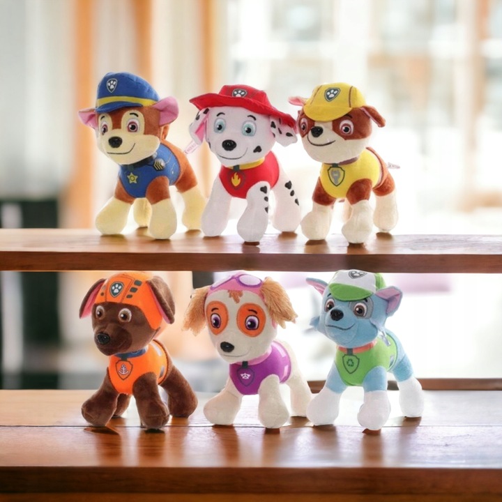 Patrol Marhsal Chase Zuma Sky Everest Rubble ZESTAW MASKOTKA PLUSZAK PIESKI