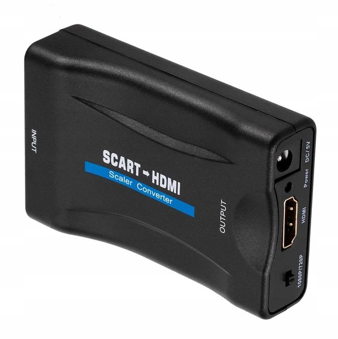 ADAPTER KONWERTER PRZEJŚCIÓWKA EURO ZŁĄCZE SCART do HDMI FULL HD MHL