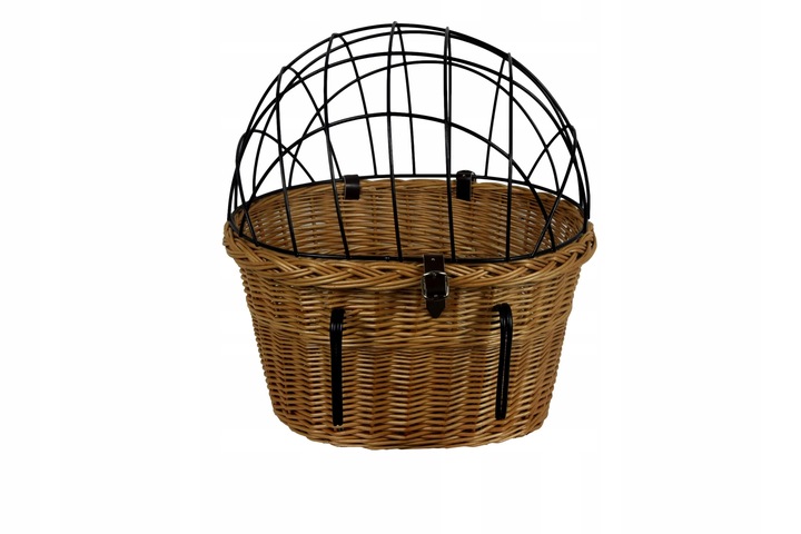 KOSZYK z wikliny na rower do przewozu psa KOSZ XL