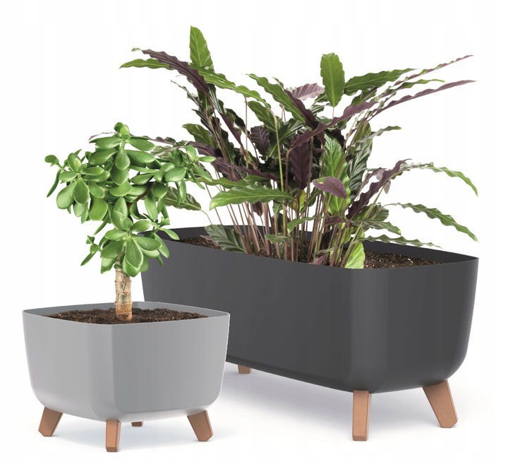 Doniczka na nóżkach Gracia Case DGCL400 Biała