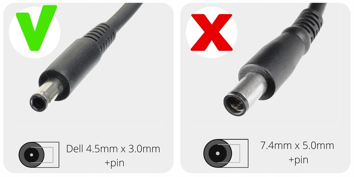 ORYGINALNY ZASILACZ DELL 130W 19.5V 6.67A ŁADOWARKA + KABEL | WTYK 4,5mm