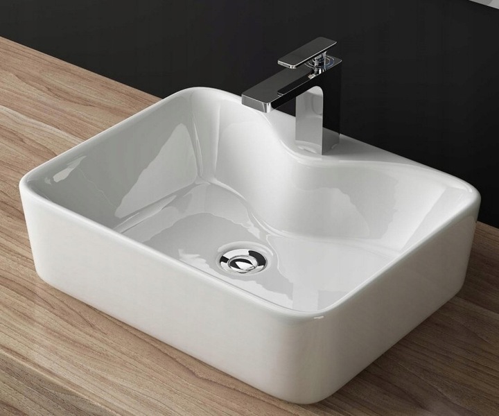 Korek Umywalkowy BEZ Przelewu Automatyczny "Klik Klak" Srebrny chrom połysk