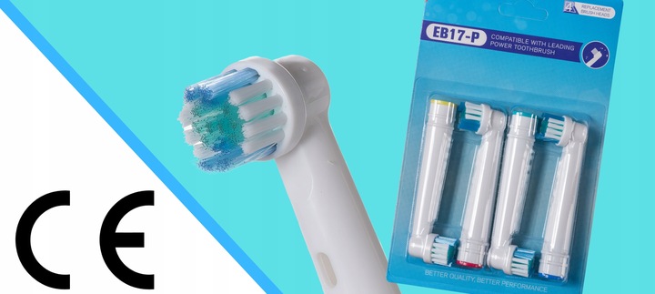 32x Końcówki do szczoteczki elektrycznej BRAUN Oral-B 32 szt EB-17P