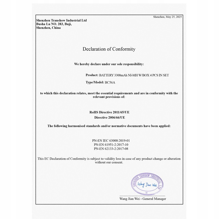 VEZO AKUMULATORKI AA 3300mAh R6 NiMH UNIWERSALNE DO ZABAWEK I PILOTÓW