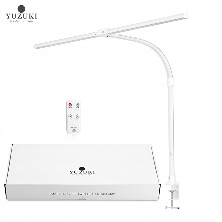 YUZUKI Lampka Kreślarska Szkolna Podwójna Bezcieniowa Pilot 1000LM 24W