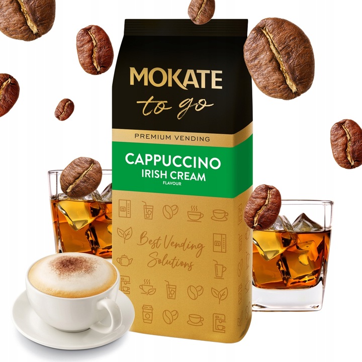 Napój Kawowy Kawa Cappuccino Irish Cream Vending Duże Opakowanie 1kg Mokate