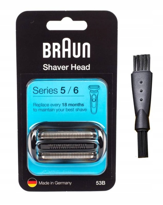 BRAUN 53B FOLIA BLOK OSTRZA DO GOLAREK SERIES 5/6 +szczoteczka gratis