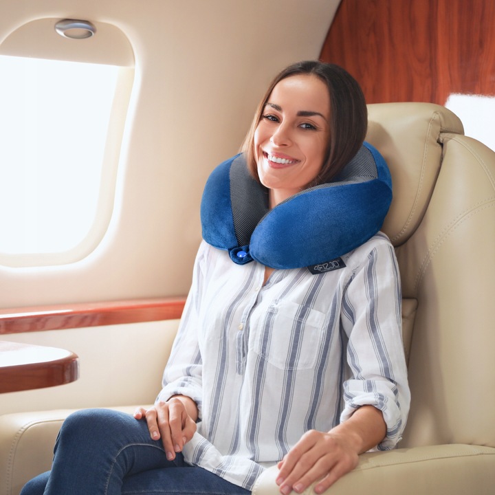 PODUSZKA PODRÓŻNA TURYSTYCZNA ROGAL ZAGŁÓWEK NA SZYJĘ PIANKA VISCO MEMORY