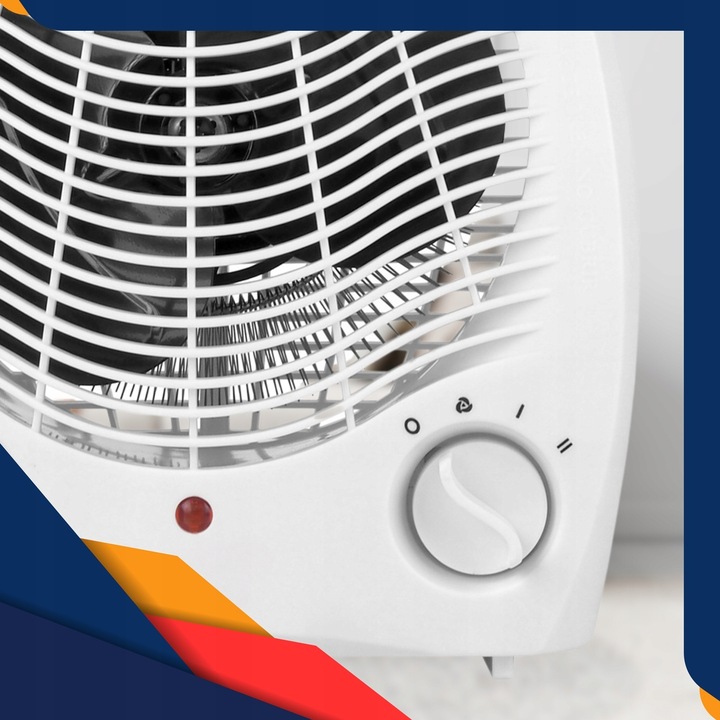 TERMOWENTYLATOR GRZEJNIK ELEKTRYCZNY FARELKA OGRZEWACZ Z TERMOSTATEM