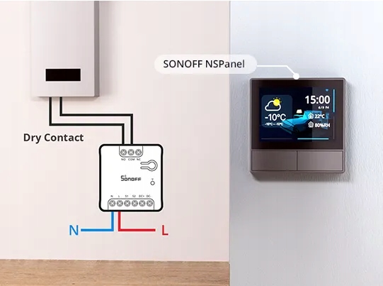 Sonoff MINI-D bezpotencjałowy beznapięciowy przekaźnik Matter WiFi