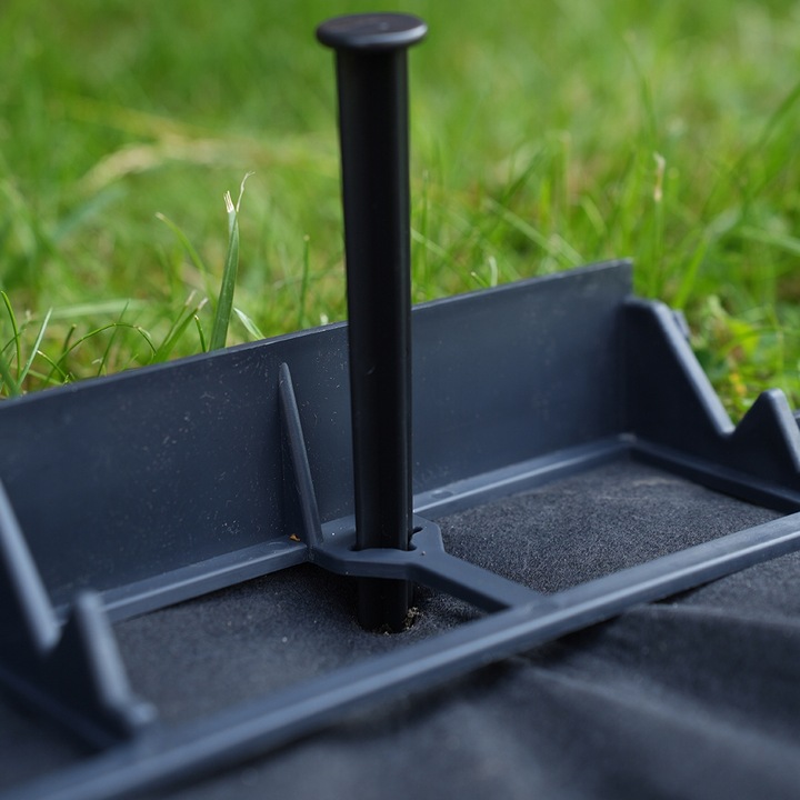 OBRZEŻE OGRODOWE 10m czarny 4,5cm trawnikowe border tworzywo + kotwy