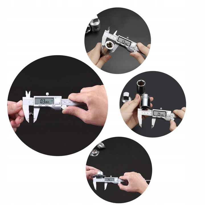 SUWMIARKA METALOWA ELEKTRONICZNA CYFROWA LCD 150mm