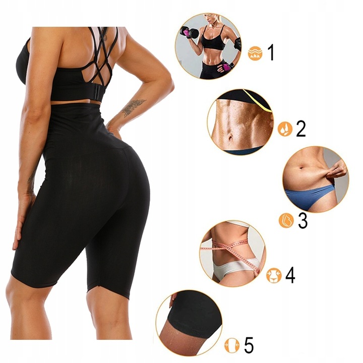 LEGINSY MODELUJĄCE SPODNIE ODCHUDZAJĄCE TERMICZNE