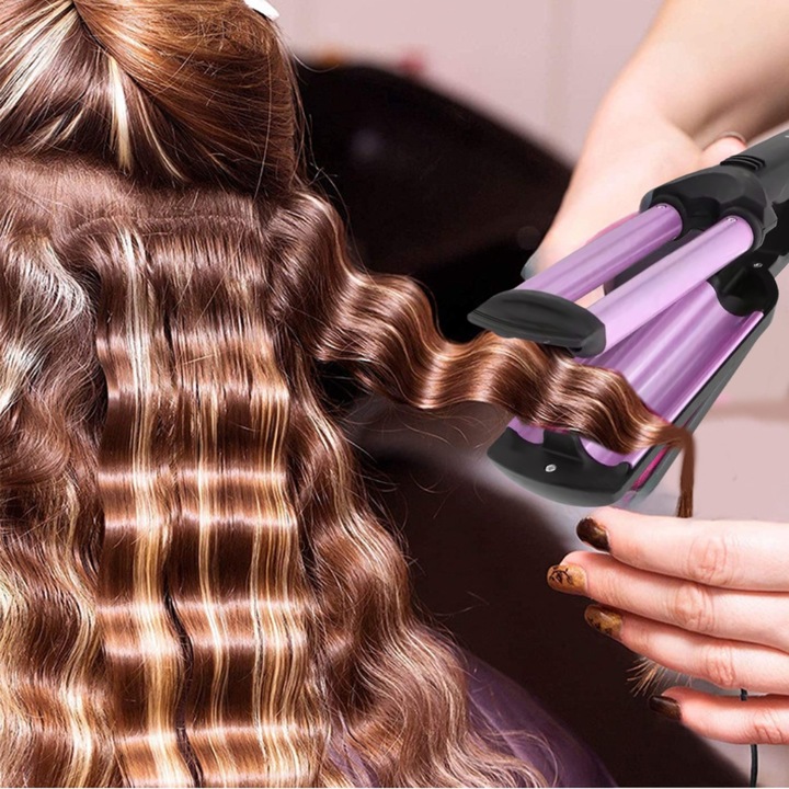 LOKÓWKA DO WŁOSÓW KEMEI FALOWNICA CERAMICZNA KARBOWNICA 55W TPC 200