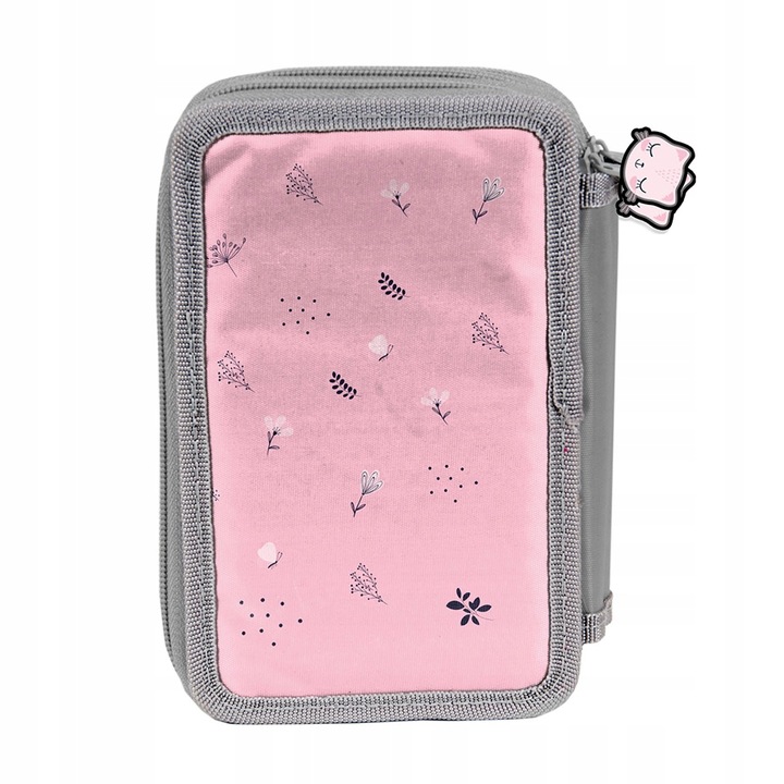 TRZYKOMOROWY PIÓRNIK SZKOLNY Z WYPOSAŻENIEM PASO z kotkiem KOTEK BRYTYJSKI