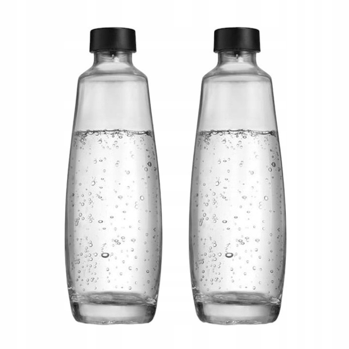 Szklane butelki SodaStream 2x1L, Kompatybilne TYLKO z saturatorem DUO