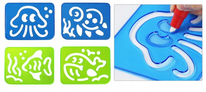 DUŻA MATA WODNA DO MALOWANIA WODĄ PIECZĄTKI 120x90