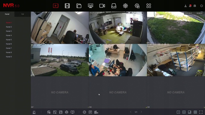 REJESTRATOR DO MONITORINGU SIECIOWY NVR IP 9 KANAŁOWY 4XPOE 8MPx 4K HDMI