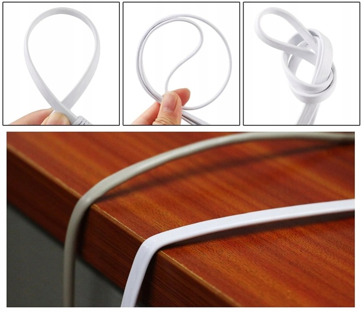 KABEL SIECIOWY LAN ETHERNET PŁASKI RJ45 CAT7 15m