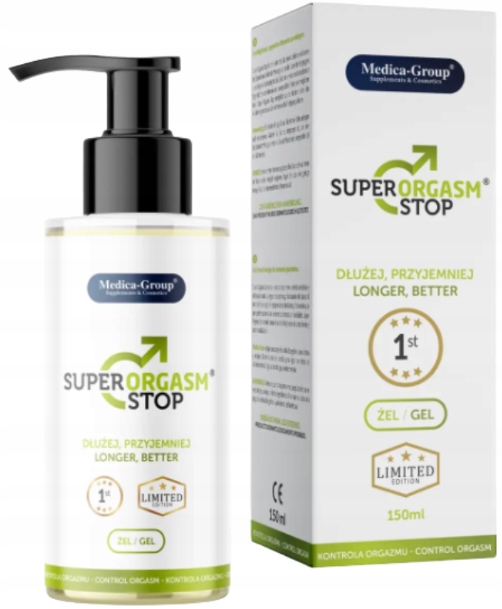 SUPER ORGASM STOP żel na opóźnienie wytrysku dla mężczyzn 150 ml