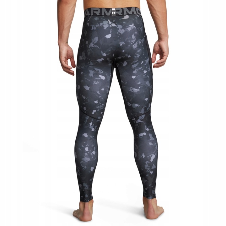 LEGGINSY SPORTOWE MĘSKIE UNDER ARMOUR DO BIEGANIA TERMOAKTYWNE 1386938-001
