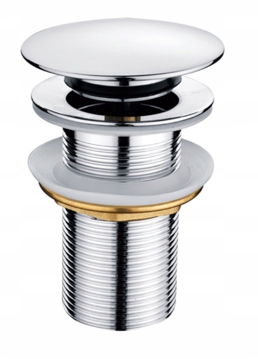 KOREK KLIK KLAK DO UMYWALKI BEZ PRZELEWU CHROM MOSIĄDZ KOREK