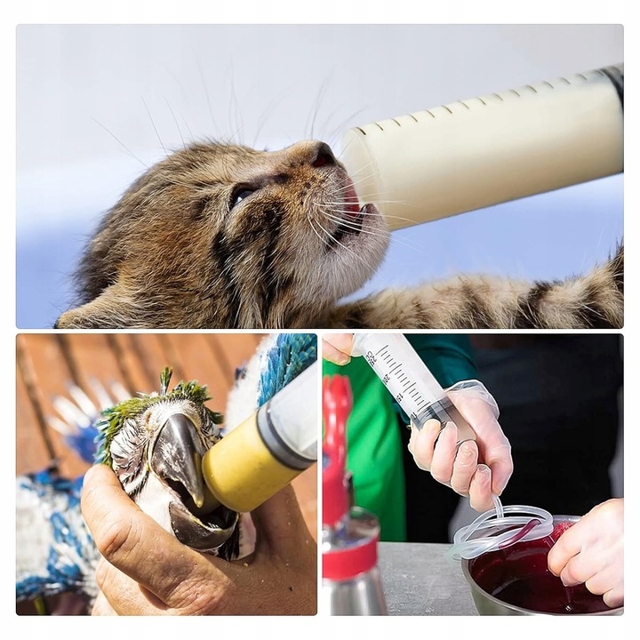 STRZYKAWKA 500ML, STRZYKAWKA Z WĘŻEM, DO LABORATORIÓW NAUKOWYCH, BEZ IGŁY