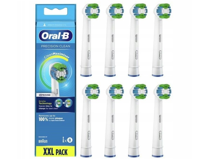 Główki Oral-B Precision Clean 8szt - Wymienne wkłady do szczoteczek