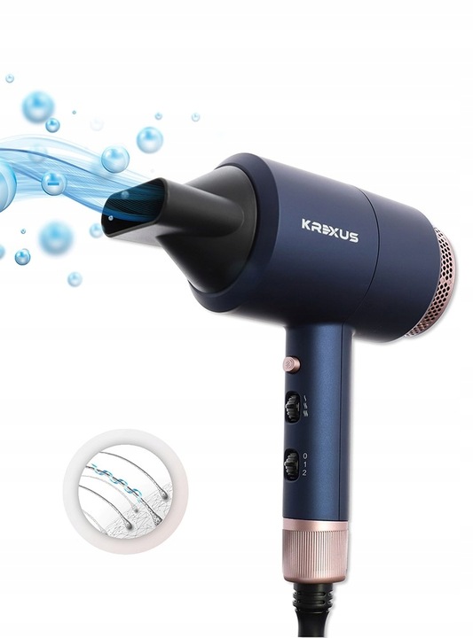 PROFESJONALNA SUSZARKA DO WŁOSÓW KREXUS JONIZACJA KONCENTRATOR 1800W