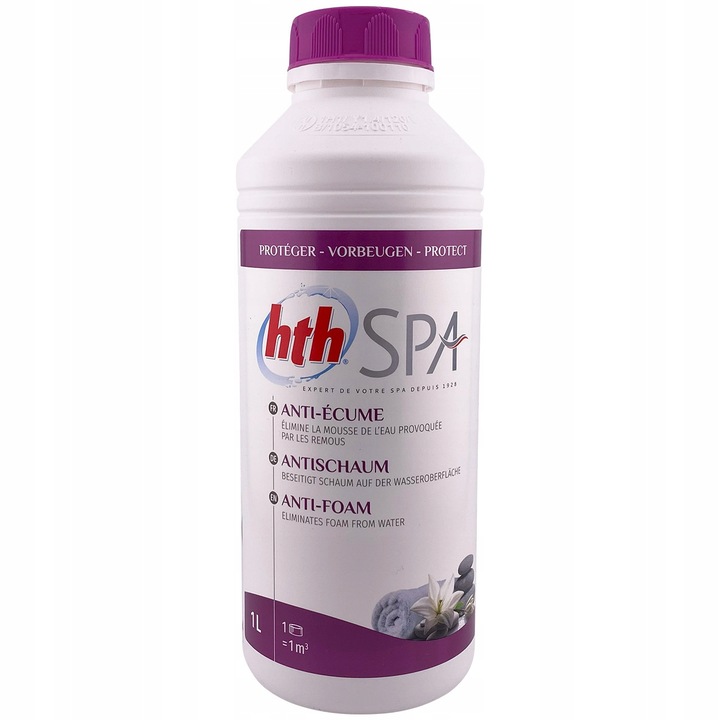 HTH ANTYMUS Antypiana 1L DO BASENÓW JACUZZI SPA Środek Usuwający Pianę