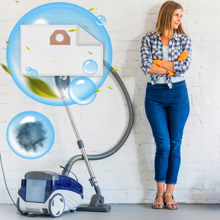 10X WORKI DO ODKURZACZA KARCHER WOREK WD 3 WD3 WD2 WD 6 SE 4001 V17 +