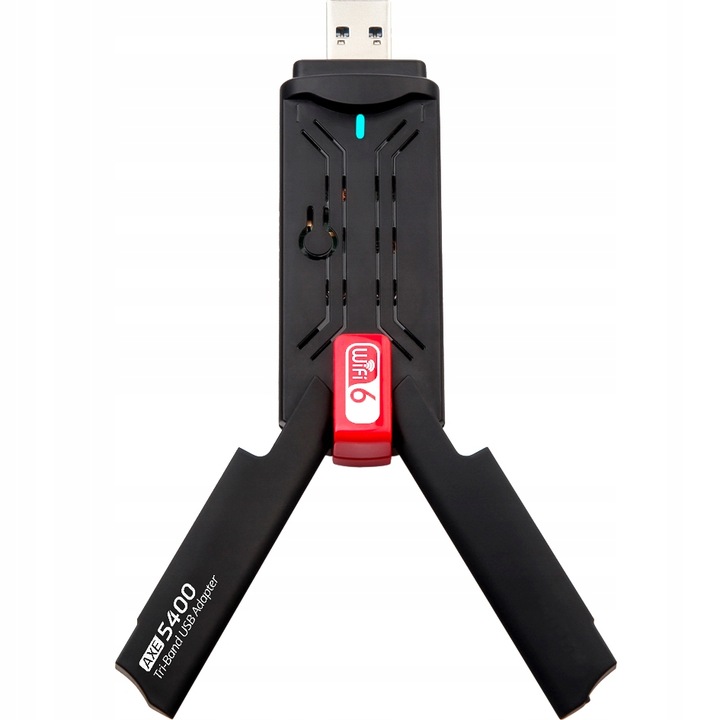 AXE5400 GIGABIT ANTENY KARTA SIECIOWA ADAPTER WiFi6E TRIBAND 5GHz 6GHz WPA3