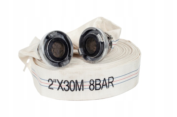 WĄŻ STRAŻACKI DO WODY SZAMBA 2" 30M DO POMPY FAST-FIX MOCNY DŁUGI