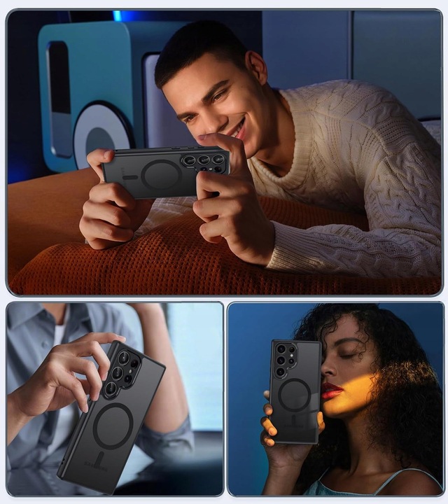 ETUI DO MAGSAFE CZARNY MAT DO SAMSUNG S24 ULTRA