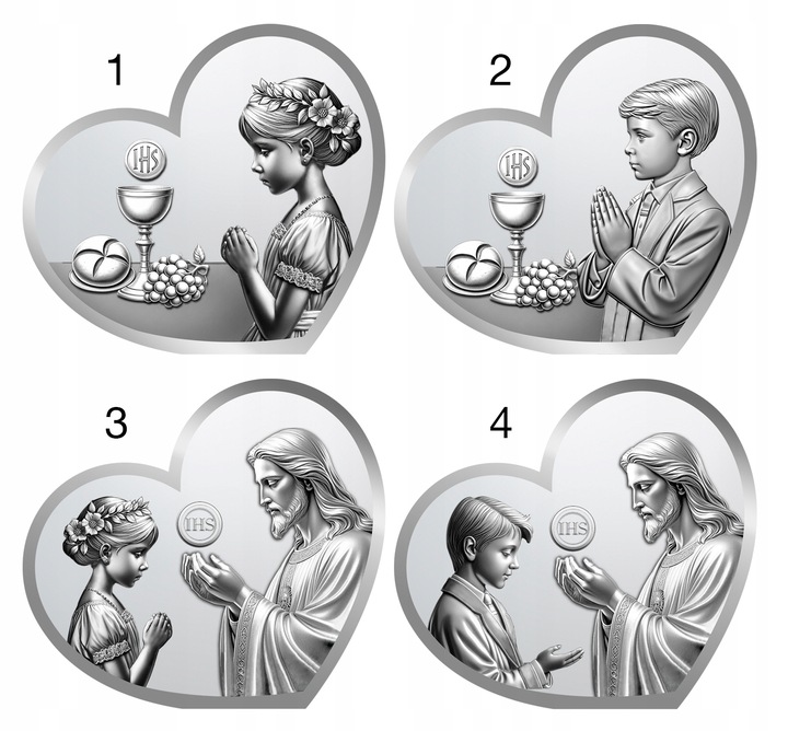 OBRAZEK PAMIĄTKA PIERWSZEJ KOMUNII ŚWIĘTEJ PREZENT NA KOMUNIĘ Z GRAWEREM